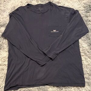 Vineyard Vines Men's Navy Long Sleeve Shirt